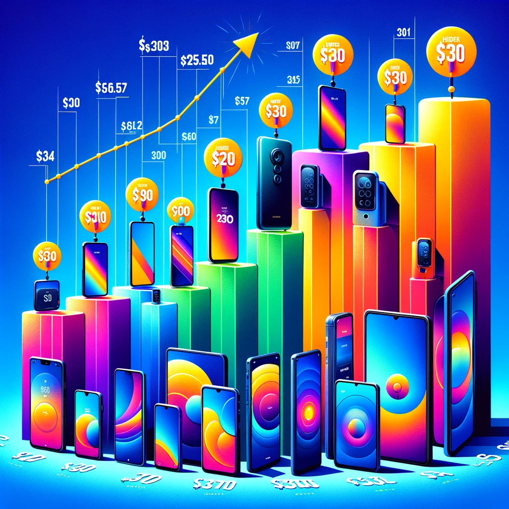 Comparativa por rango de precios de celulares baratos